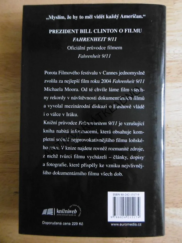 FAHRENHEIT 9/11, MICHAEL MOORE, ZLATÁ PALMA V CANNES! ČESKY, **an