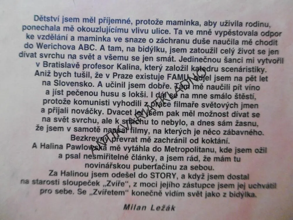 JSEM ZVÍŘE, MILAN LEŽÁK, ERIKA BORNOVÁ, **an