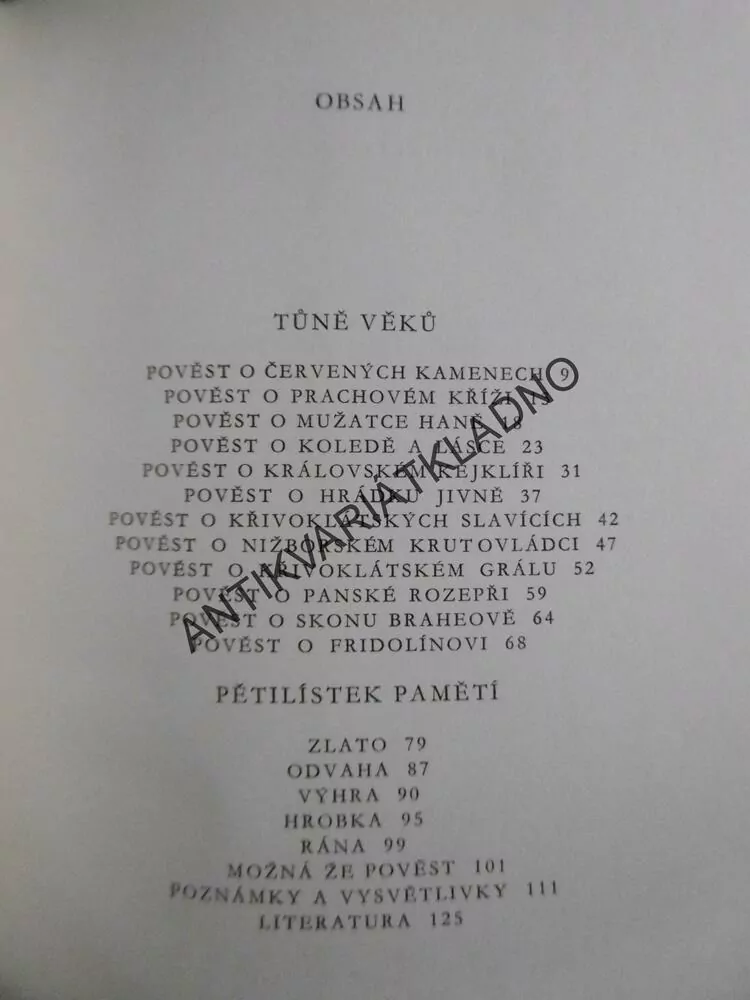 KŘIVOKLÁTSKÉ POVĚSTI, VIKTOR PALIVEC, 1971, **an