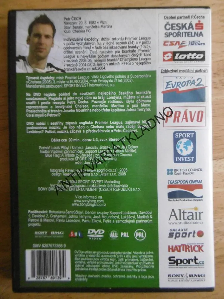 PETR ČECH, DVD FILM