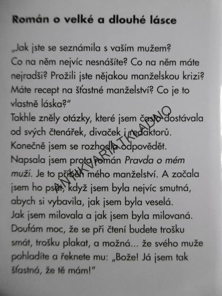 PRAVDA O MÉM MUŽI, HALINA PAWLOWSKÁ, **an
