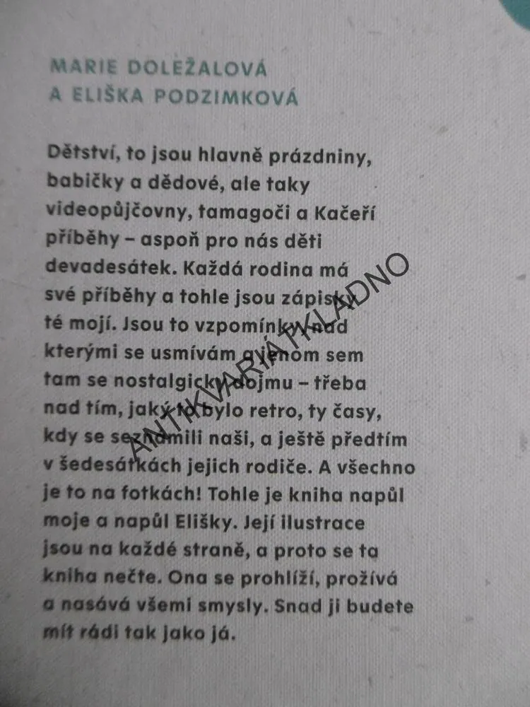 JEDEN KOPEČEK ŠMOULOVÝ, MARIE DOLEŽALOVÁ, ELIŠKA PODZIMKOVÁ, **an