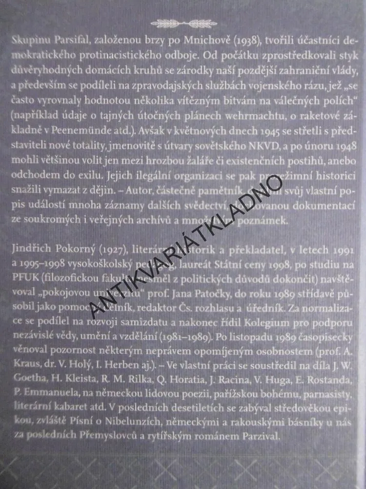 PARSIFIAL, JINDŘICH POKORNÝ, **an
