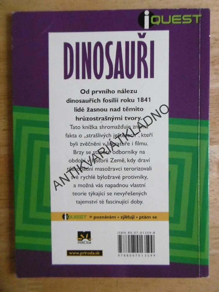 DINOSAUŘI, ZÁKLADNÍ FAKTA V MALÍČKU, **AN