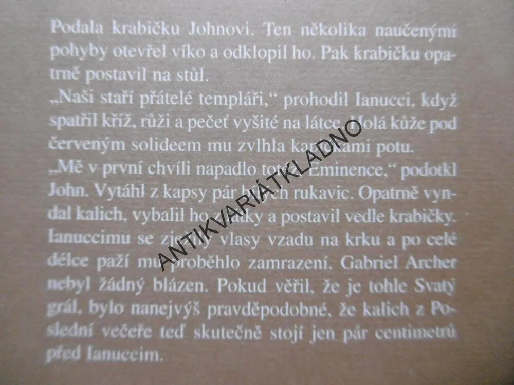SPIKNUTÍ GRÁLU, LYNN SHOLESOVÁ, JOE MOORE, **an