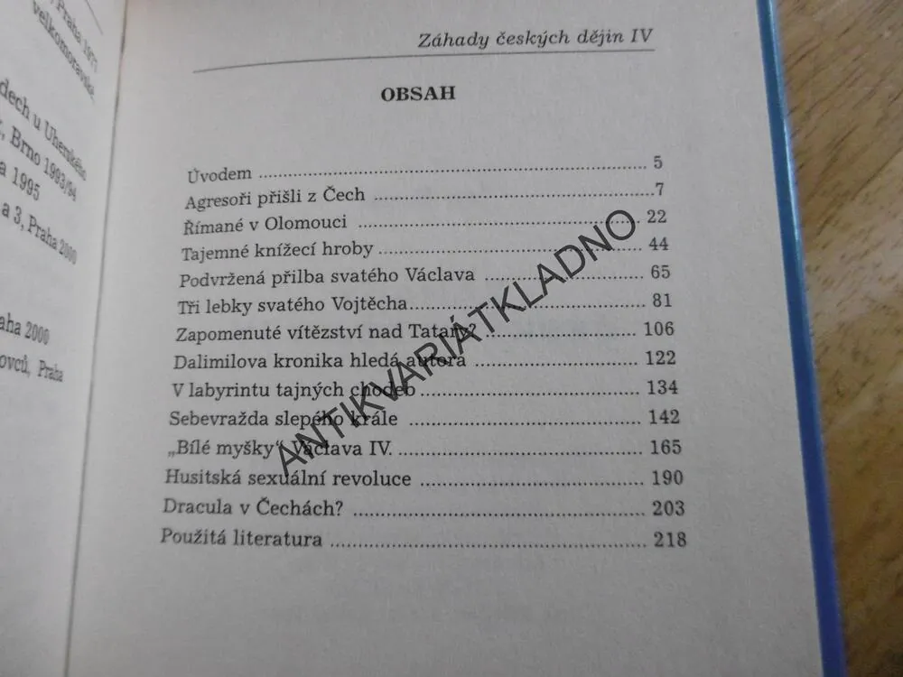ZÁHADY ČESKÝCH DĚJIN IV, JAN BAUER, **an