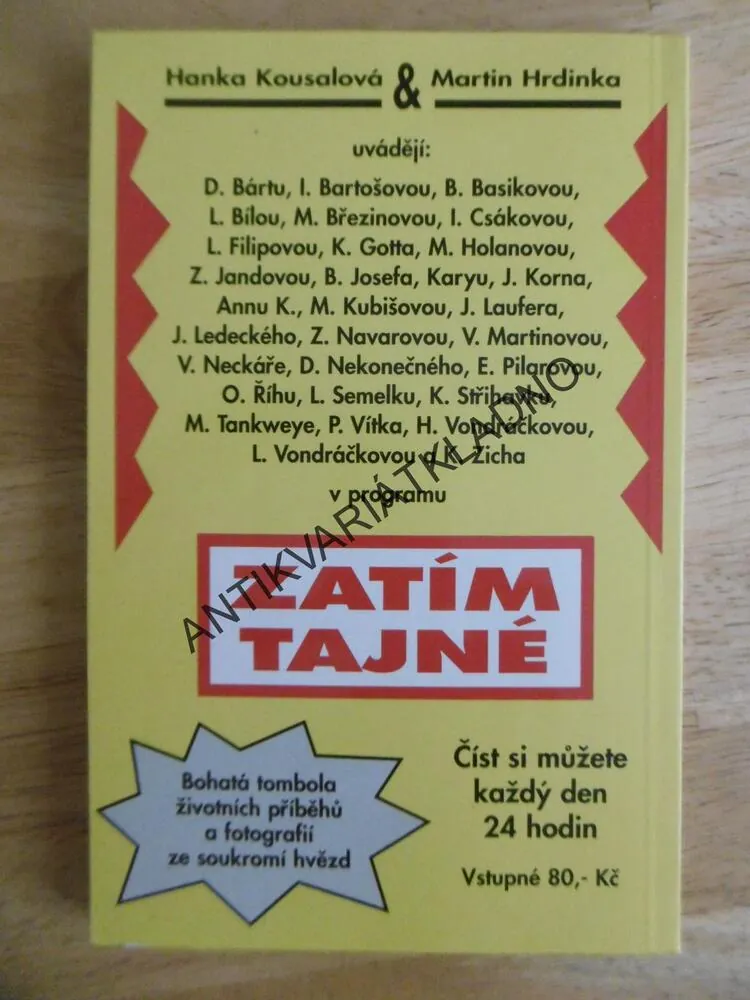 ZATÍM TAJNÉ,HANKA KOUSALOVÁ, MARTIN HRDINKA, **an