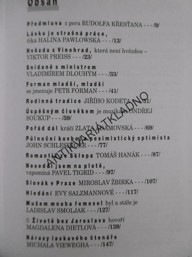 NA KUS ŘEČI, ANDREJ HALADA, **an