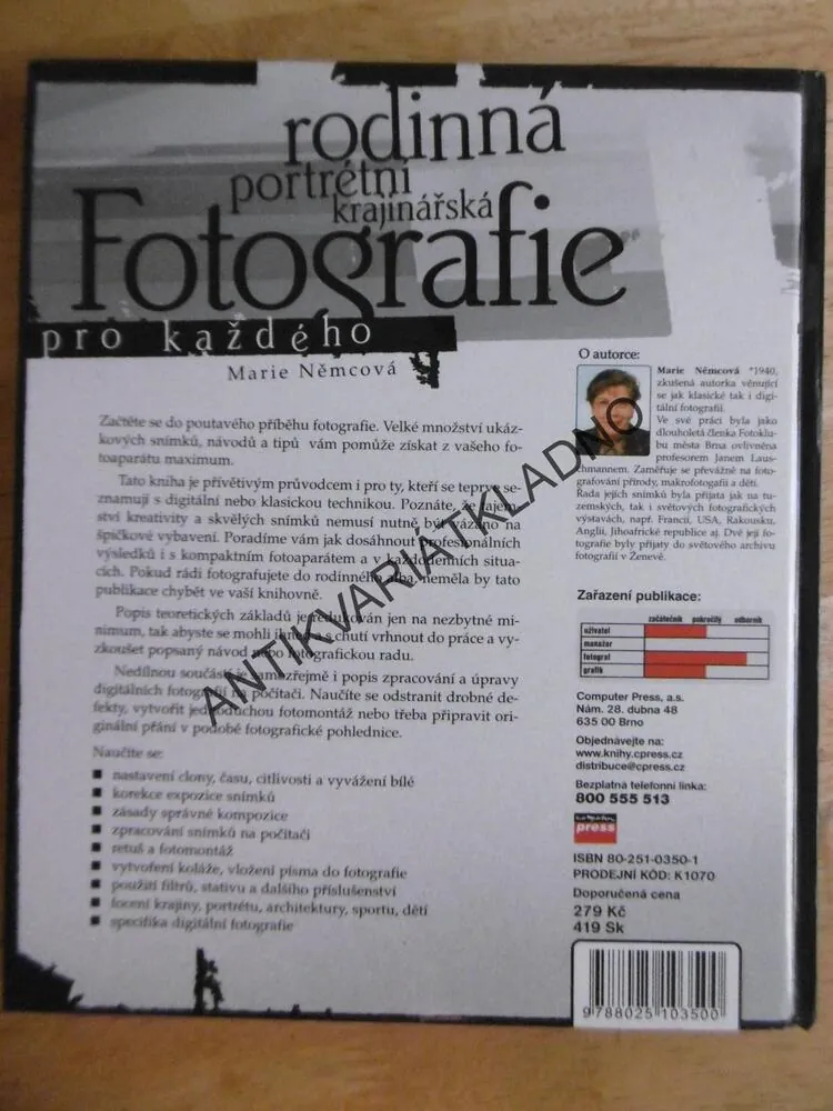 RODINNÁ, PORTRÉTNÍ, KRAJINÁŘSKÁ FOTOGRAFIE PRO KAŽDÉHO, MARIE NĚMCOVÁ, **an