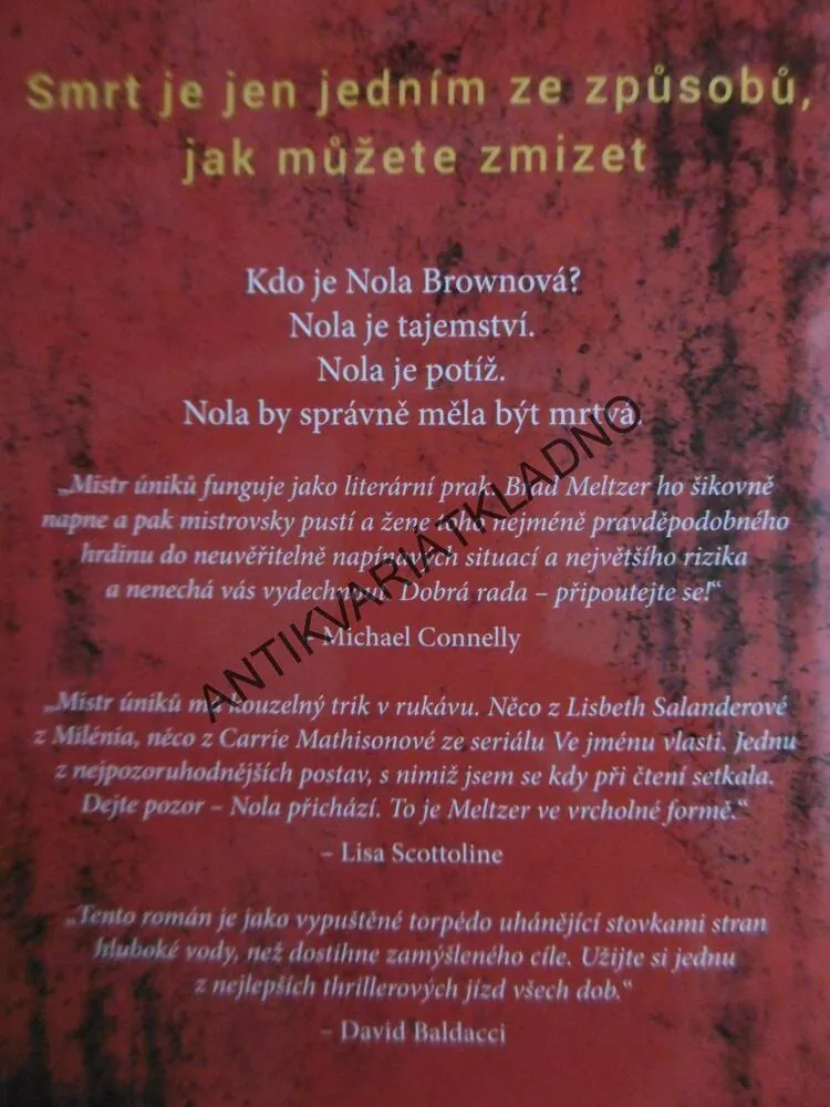 MISTR ÚNIKŮ, BRAD MELTZER, **an