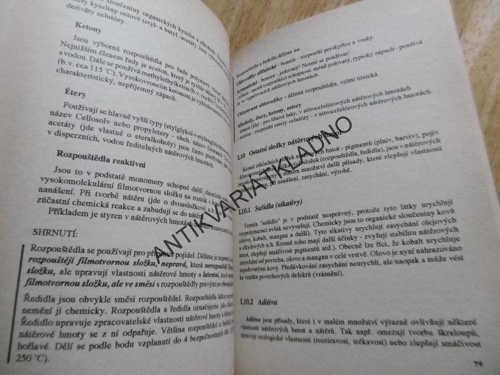 MATERIÁLY PRO I. AŽ III. ROČNÍK UČEBNÍCH OBORŮ LAKÝRNÍK, MALÍŘ, MALÍŘ - NATĚRAČ, R. LIŠKA, J. MACÍK