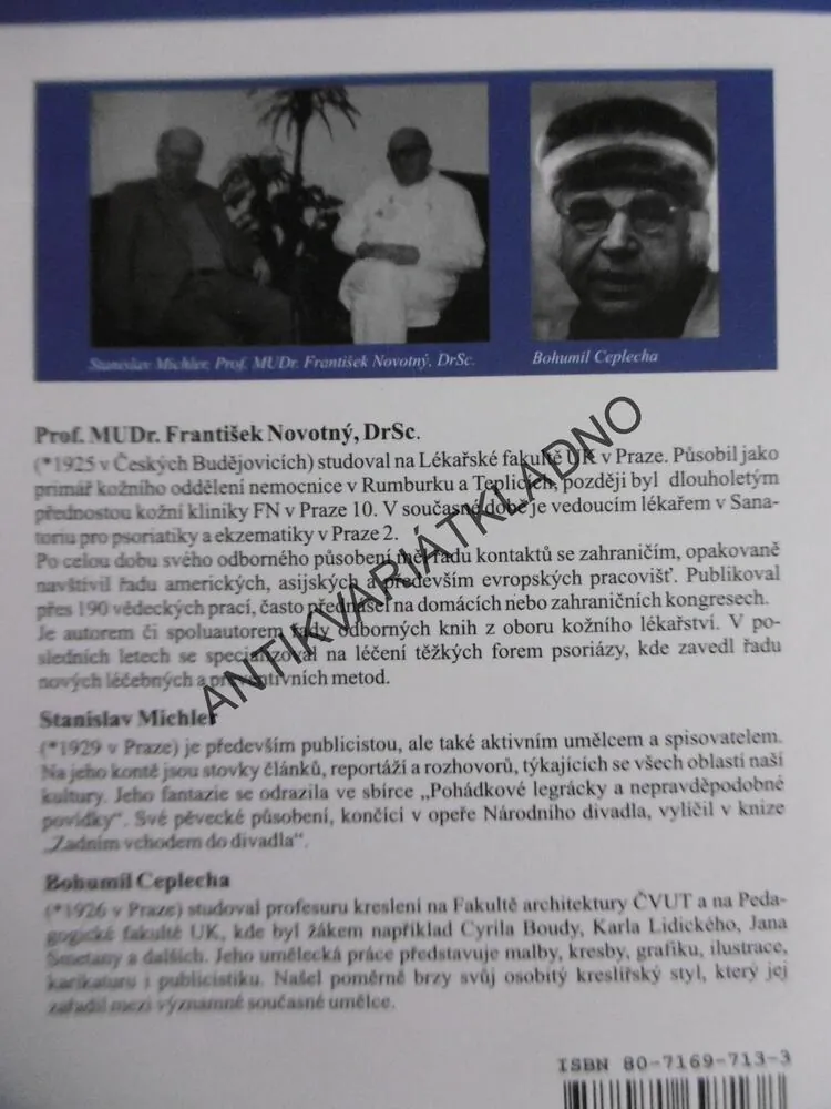 ŽIVOT V BÍLÉM PLÁŠTI, FRANTIŠEK NOVOTNÝ, BOHUMIL CEPLECHA, **an