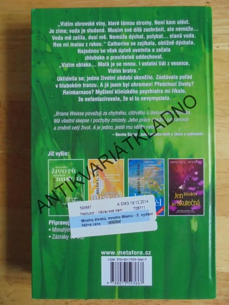 MNOHO ŽIVOTŮ, MNOHO MISTRŮ, BRIAN L.WEISS, **an