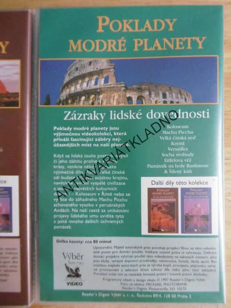 POKLADY MODRÉ PLANETY, 3 VHS