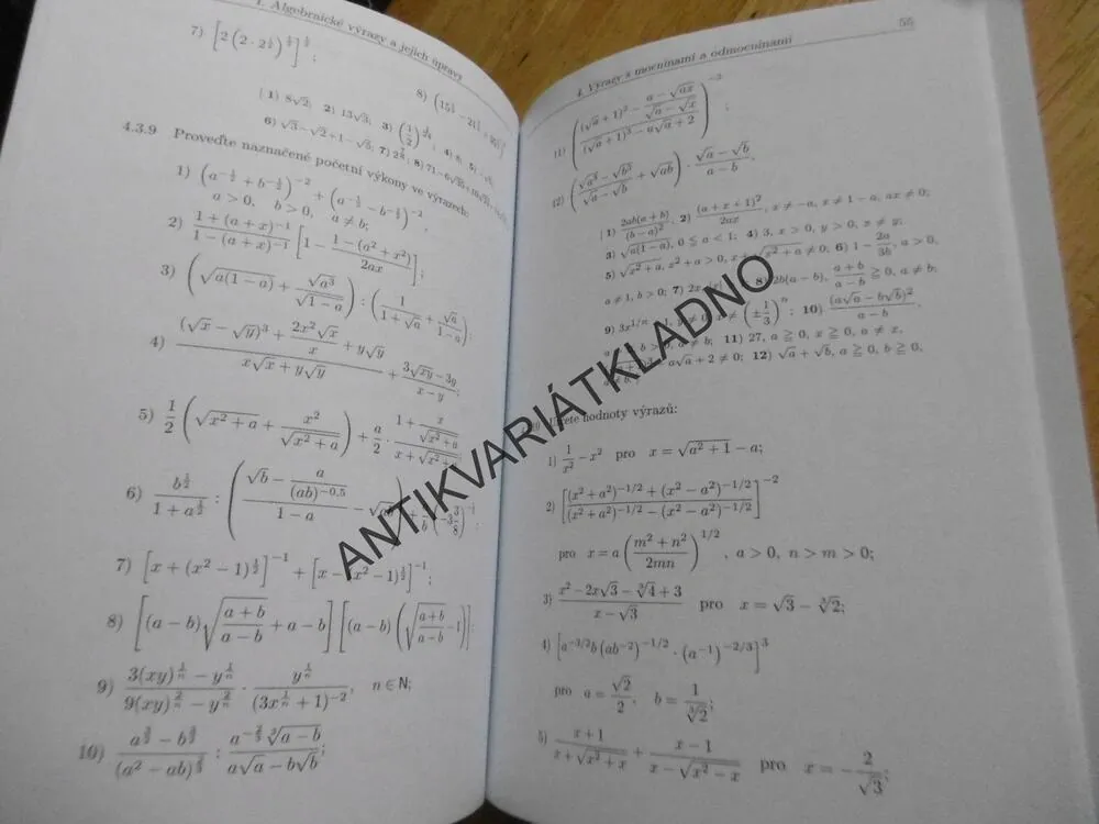 MATEMATIKA, SBÍRKA ÚLOH PRO STŘEDNÍ ŠKOLY