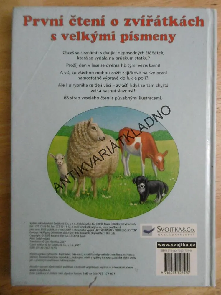 PRVNÍ ČTENÍ O ZVÍŘÁTKÁCH S VELKÝMI PÍSMENY, **an