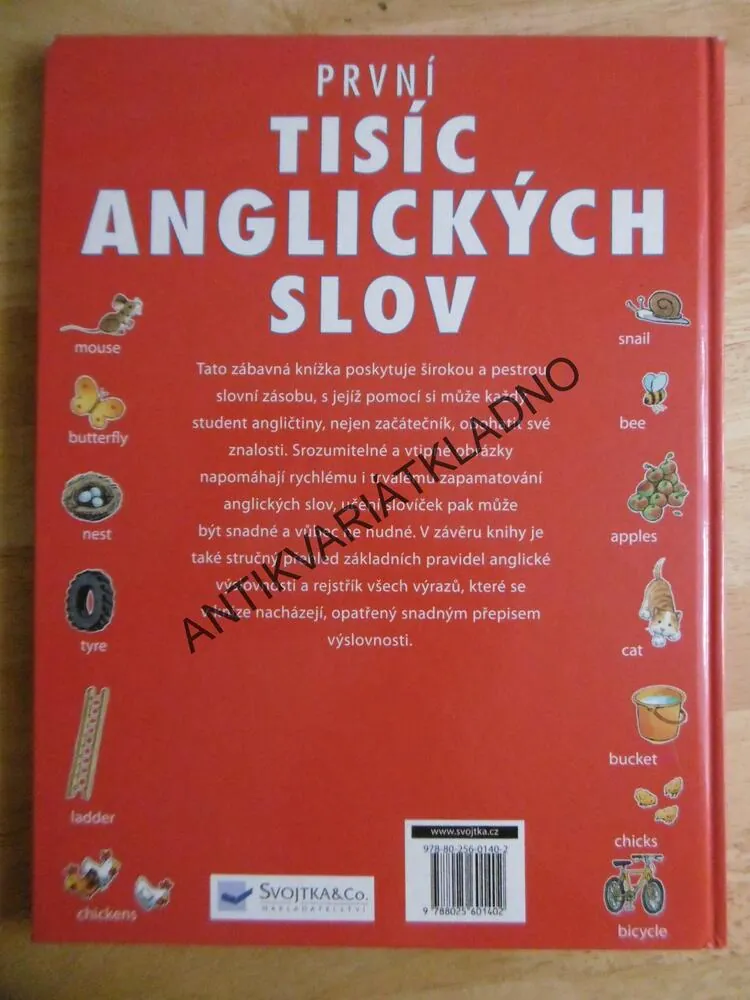 PRVNÍ TISÍC ANGLICKÝCH SLOV, **an