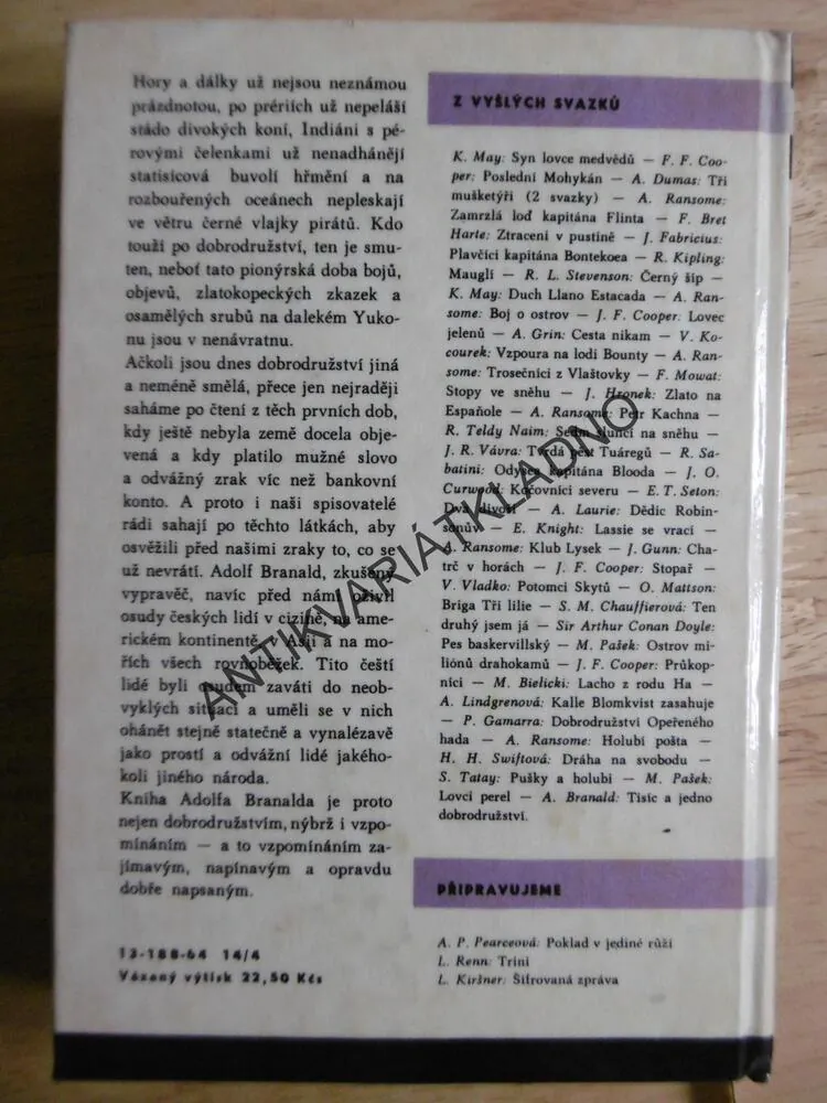KOD 80 - TISÍC A JEDNO DOBRODRUŽSTVÍ, ADOLF BRANALD, JUNEK, **an