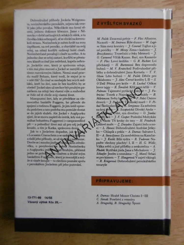 KOD 182 - DOBRODRUŽSTVÍ PERNIKÁŘSKÉHO TOVARYŠE, KRÜGEROVÁ, **an