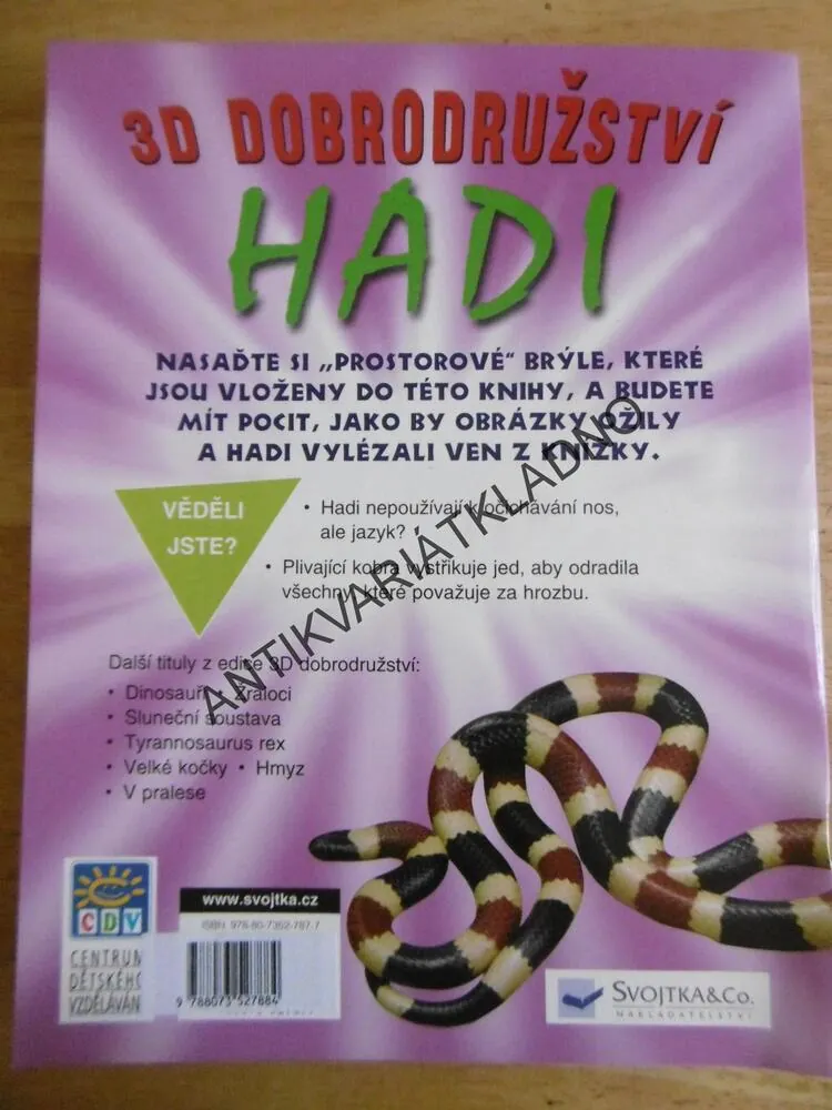 HADI, 3D DOBRODRUŽSTVÍ, **an
