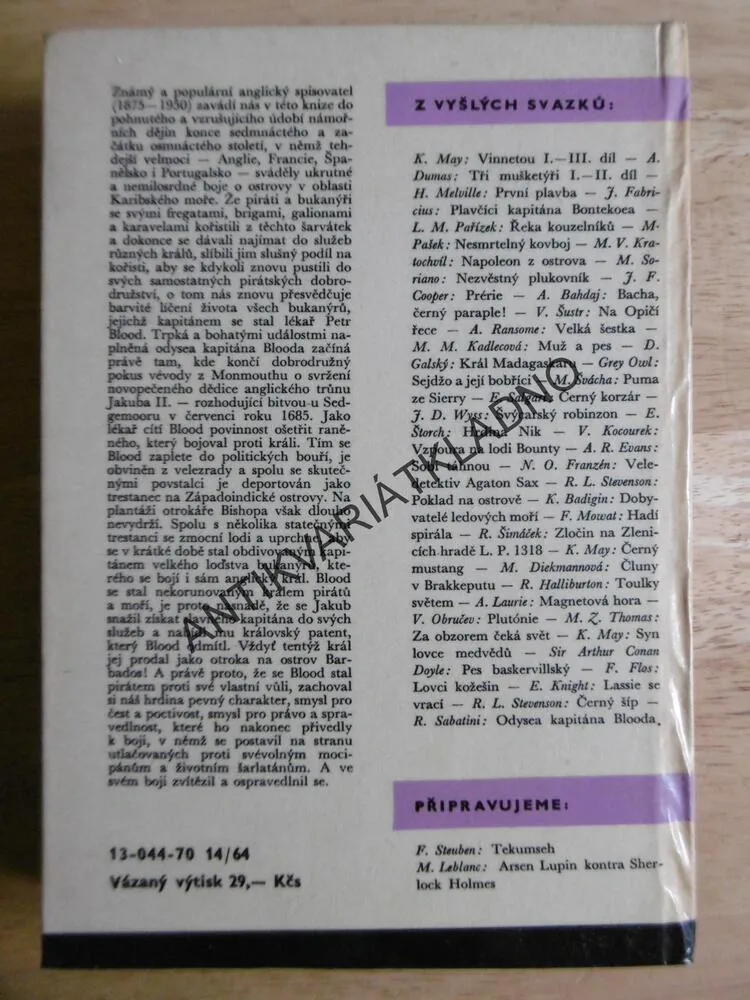 KOD 58 - ODYSEA KAPITÁNA BLOODA, RAFAEL SABATINI, 1970, **an