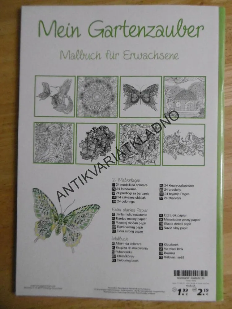 MŮJ ZÁZRAK V ZAHRÁDCE, OMALOVÁNKY PRO DOSPĚLÉ, **an