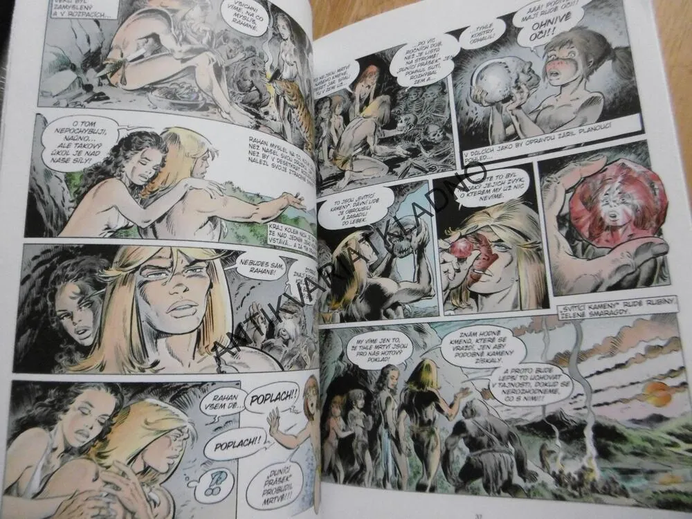 RAHAN A ROZPOLCENÁ HORA, KOMIKS, **an