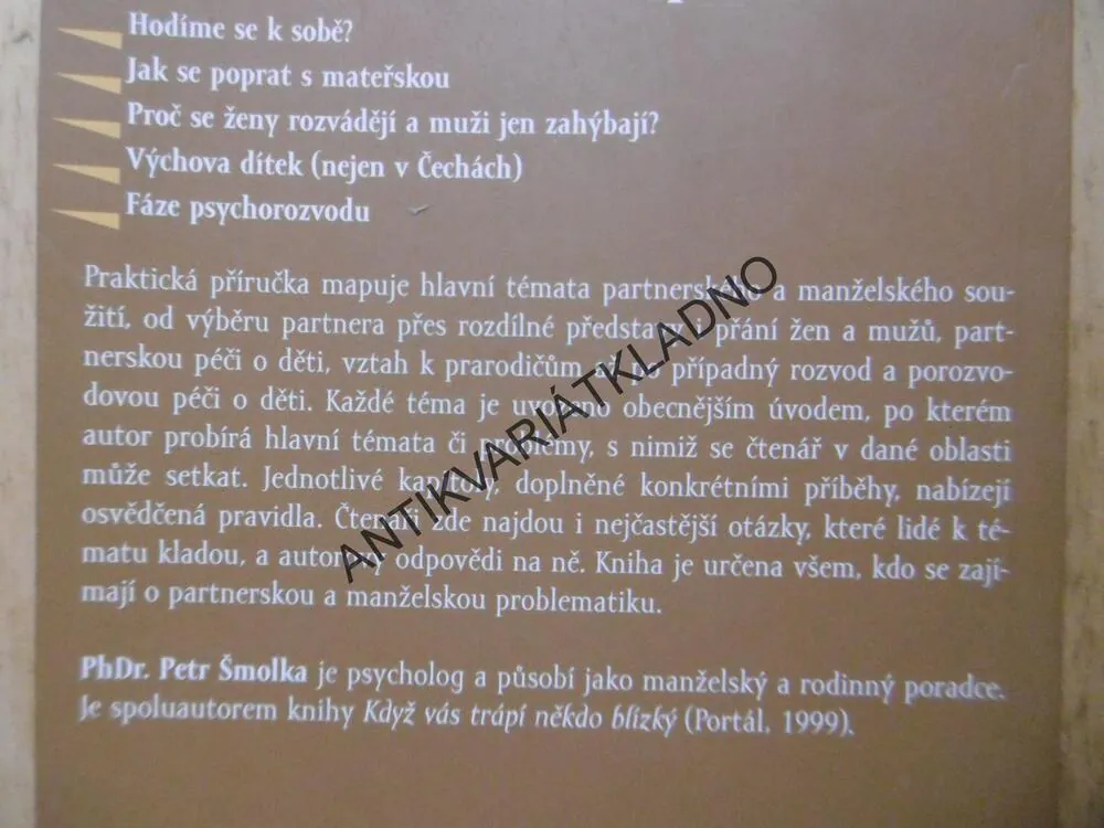 MUŽ A ŽENA - NÁVOD K POUŽITÍ, PETR ŠMOLKA, **an