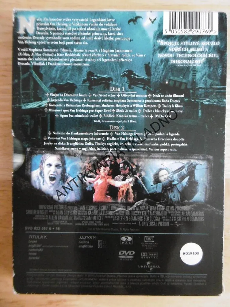 VAN HELSING, DVD FILM