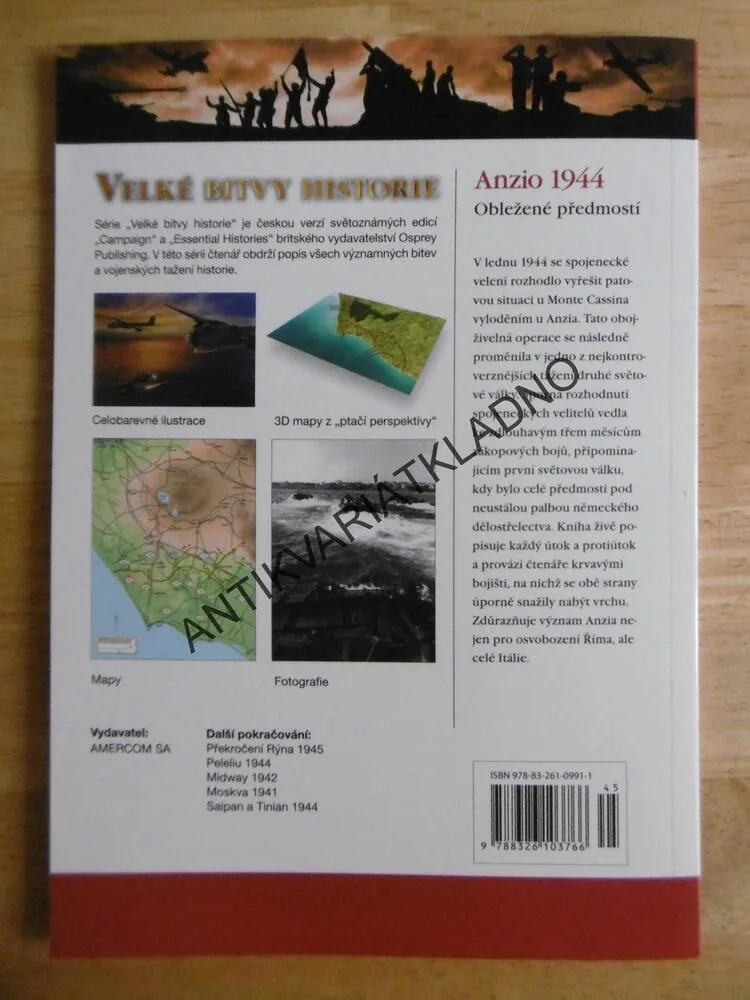 ANZIO 1944, OBLEŽENÉ PŘEDMOSTÍ, VELKÉ BITVY HISTORIE 45, VÁLKA, **an