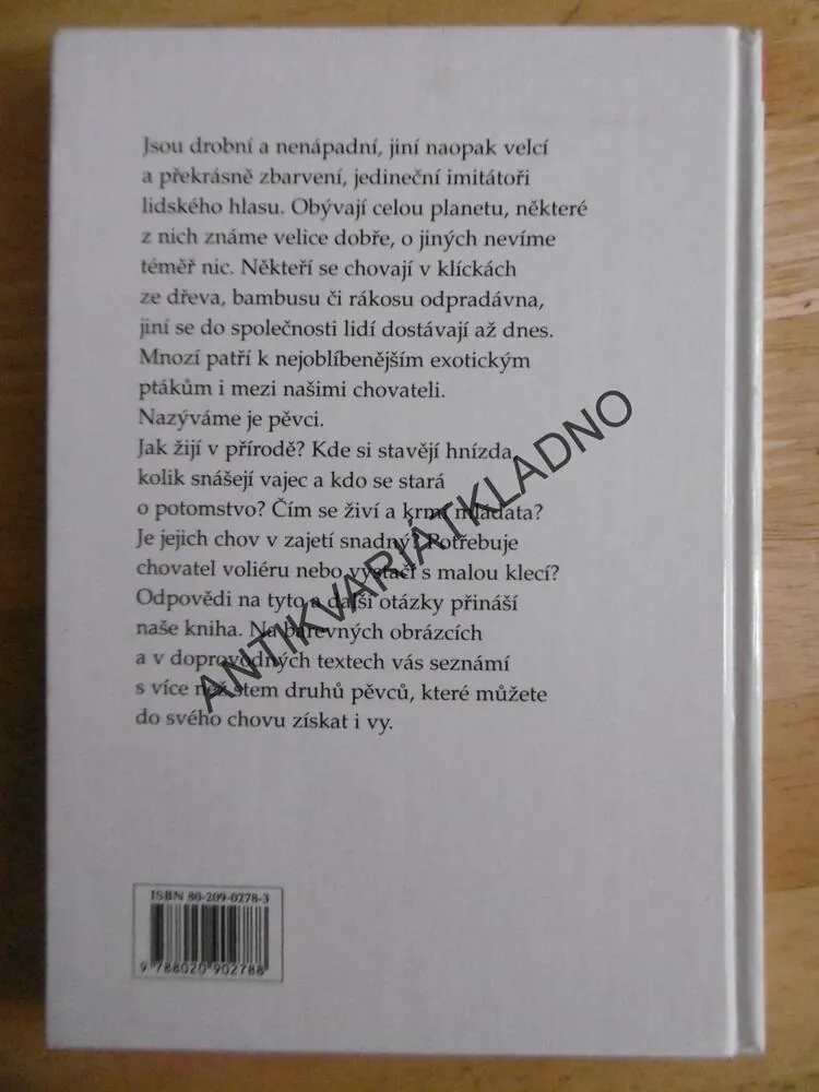EXOTIČTÍ PĚVCI CELÉHO SVĚTA, M.SMRČEK, **an