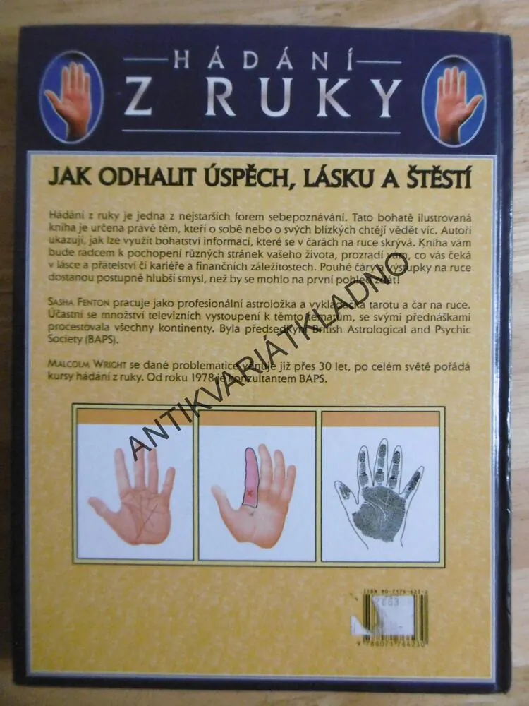 HÁDÁNÍ Z RUKY, SASHA FENTON, **an