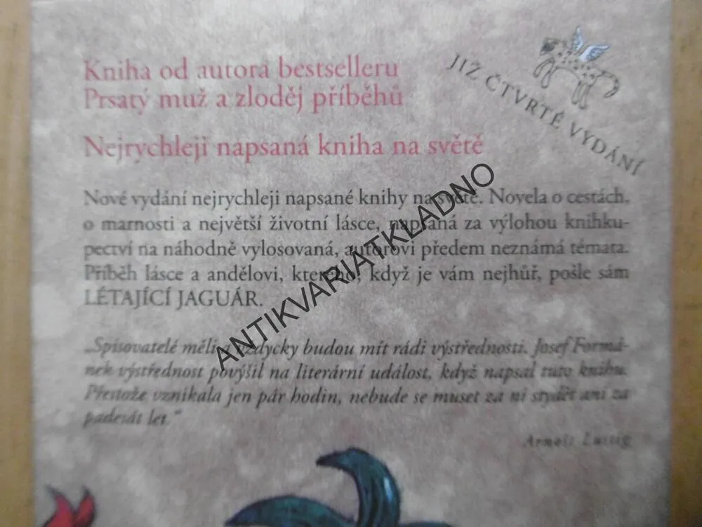 LÉTAJICÍ JAGUÁR, JOSEF FORMÁNEK, **an