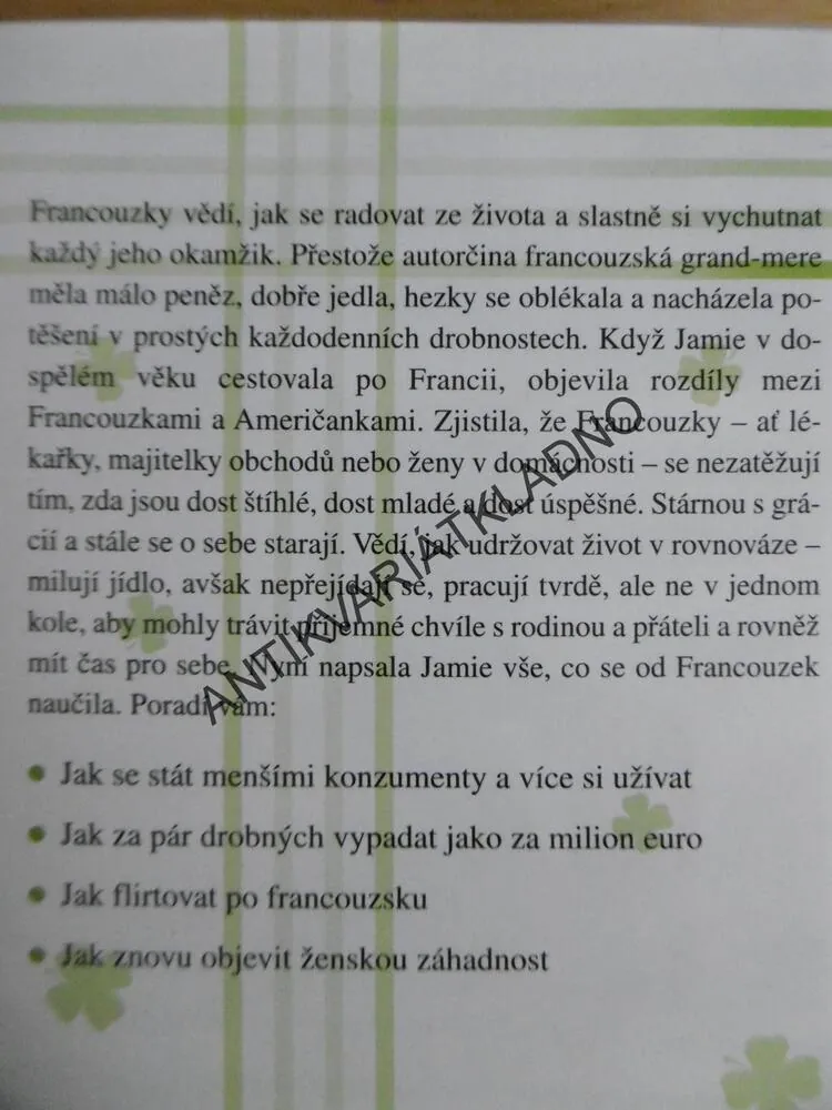 JAK FRANCOUZKY HLEDAJÍ ŠTĚSTÍ, JAMIE CAT CALLANOVÁ, **an