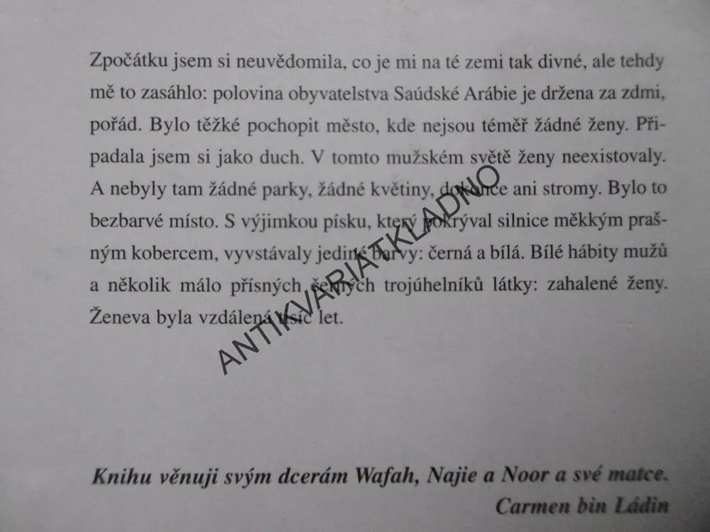 TEMNÉ KRÁLOVSTVÍ, CARMEN BIN LÁDIN, **an