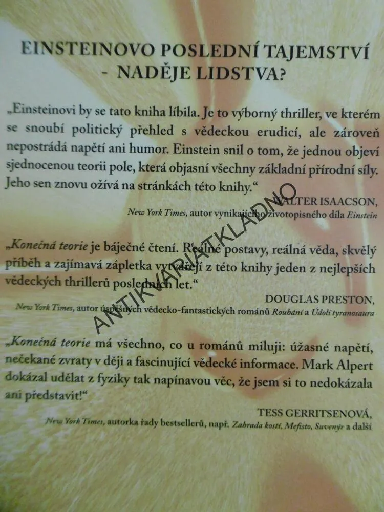 KONEČNÁ TEORIE, MARK ALPERT, **an