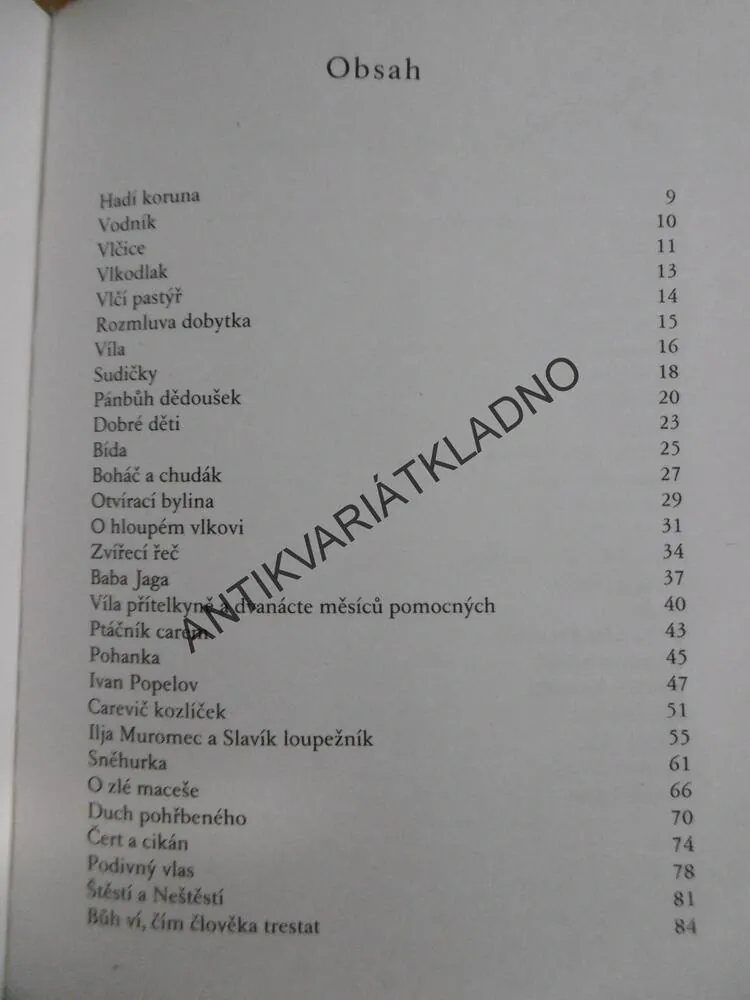 SLOVANSKÉ POHÁDKY, K.J.ERBEN,**an