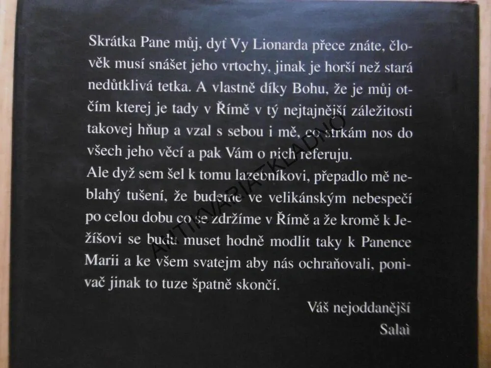SALAI MÁ POCHYBY, MONALDIOVÁ, SORTI, **an