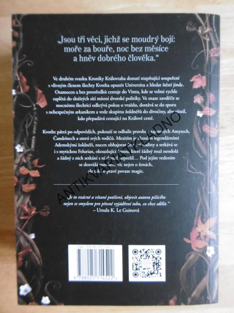 STRACH MOUDRÉHO MUŽE, KRONIKA KRÁLOVRAHA, ROTHFUSS