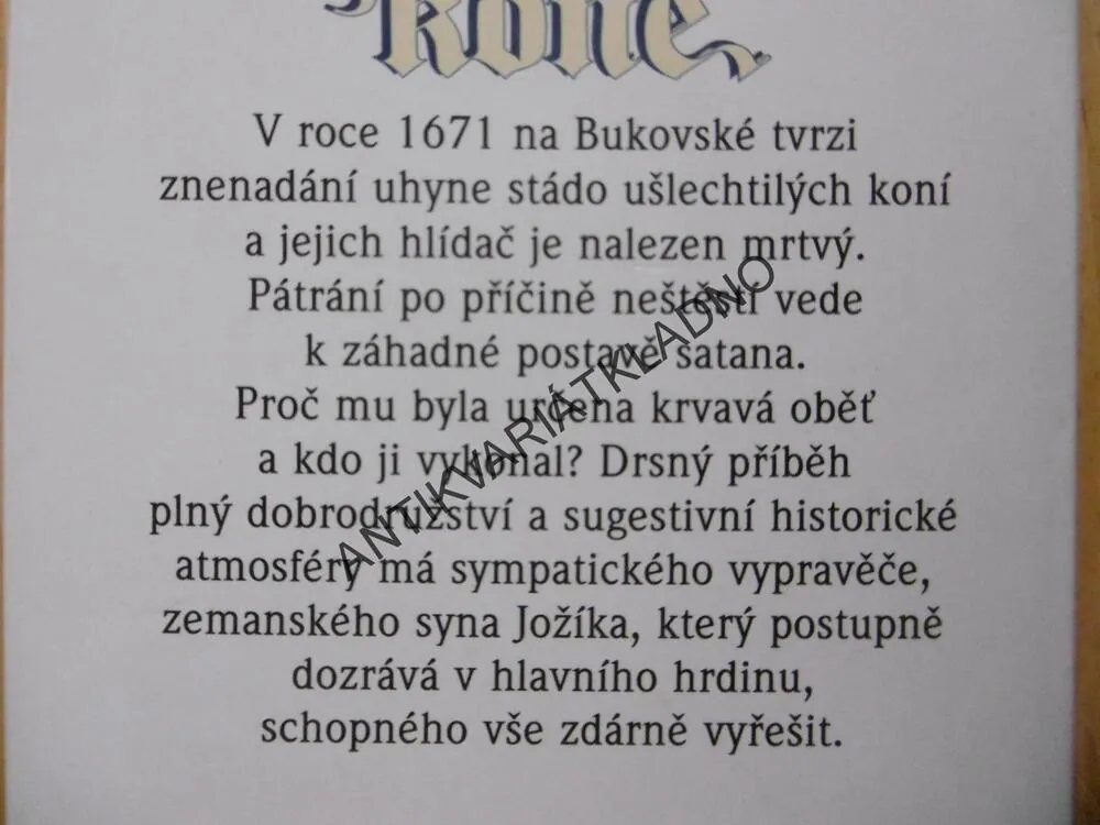 SATANOVI KONĚ, ZDENĚK POŠÍVAL, **an