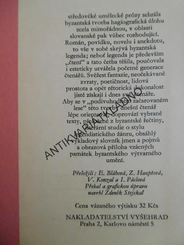 BYZANTSKÉ LEGENDY,**an