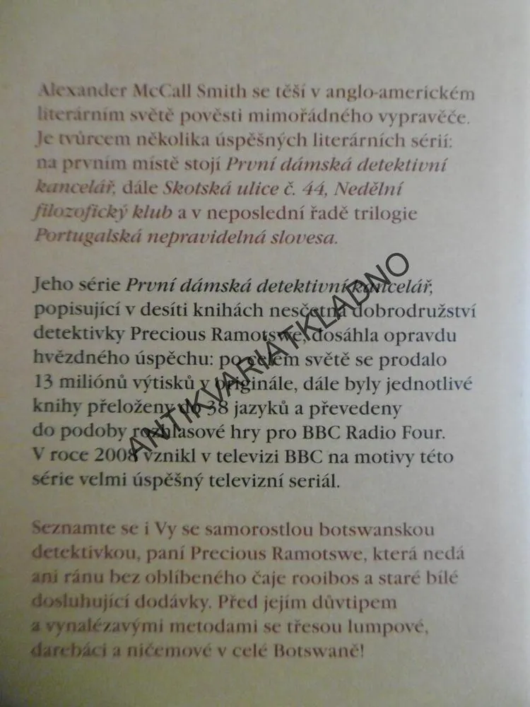 ŽIRAFÍ SLZY, A.M.SMITH, **an