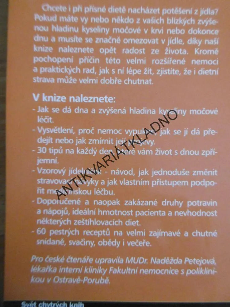 ZDRAVÁ A CHUTNÁ STRAVA PŘI ONEMOCNĚNÍ DNOU, **an