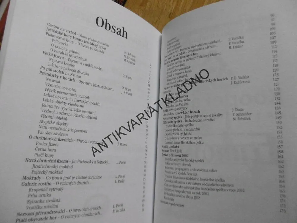 ROČENKA, JIZERSKO-JEŠTĚDSKÉHO HORSKÉHO SPOLKU 2002, MÍSTOPIS, **an