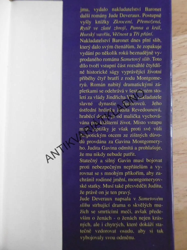 SAMETOVÝ SLIB, JUDE DEVERAUX, **an