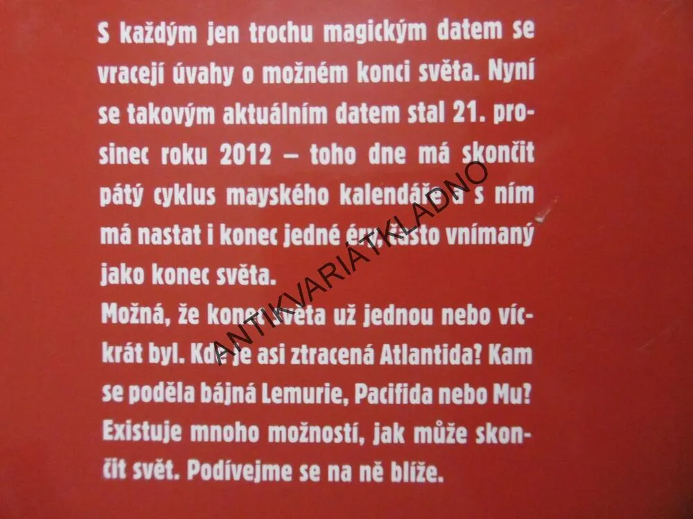 KONEC SVĚTA, JITKA LENKOVÁ, **an