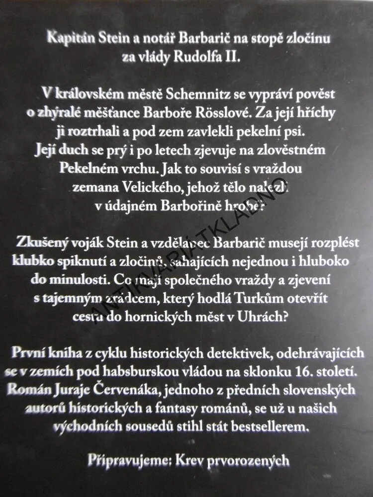 MRTVÝ NA PEKELNÉM VRCHU, JURAJ ČERVENÁK, **an