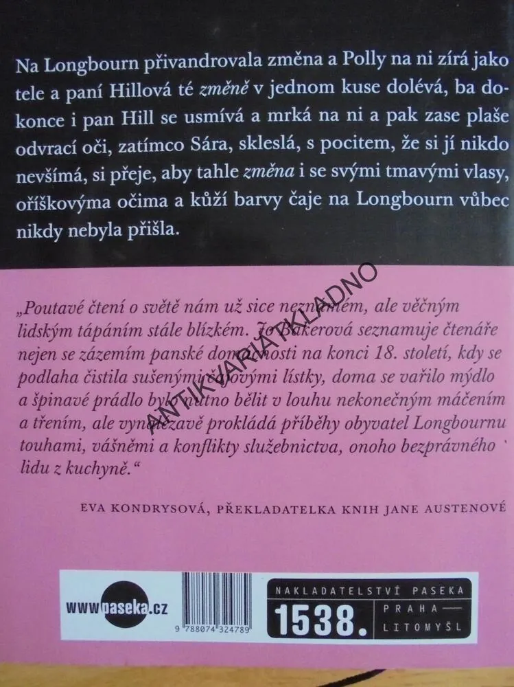 LONGBOURN, PÝCHA A PŘEDSUDEK, JO BAKEROVÁ