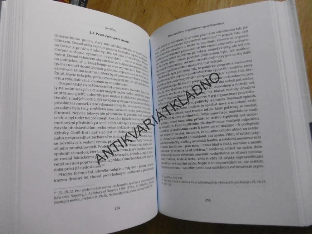 MACHIAVELLI MEZI REPUBLIKANISMEM A DEMOKRACIÍ, MILAN ZNOJ, **an