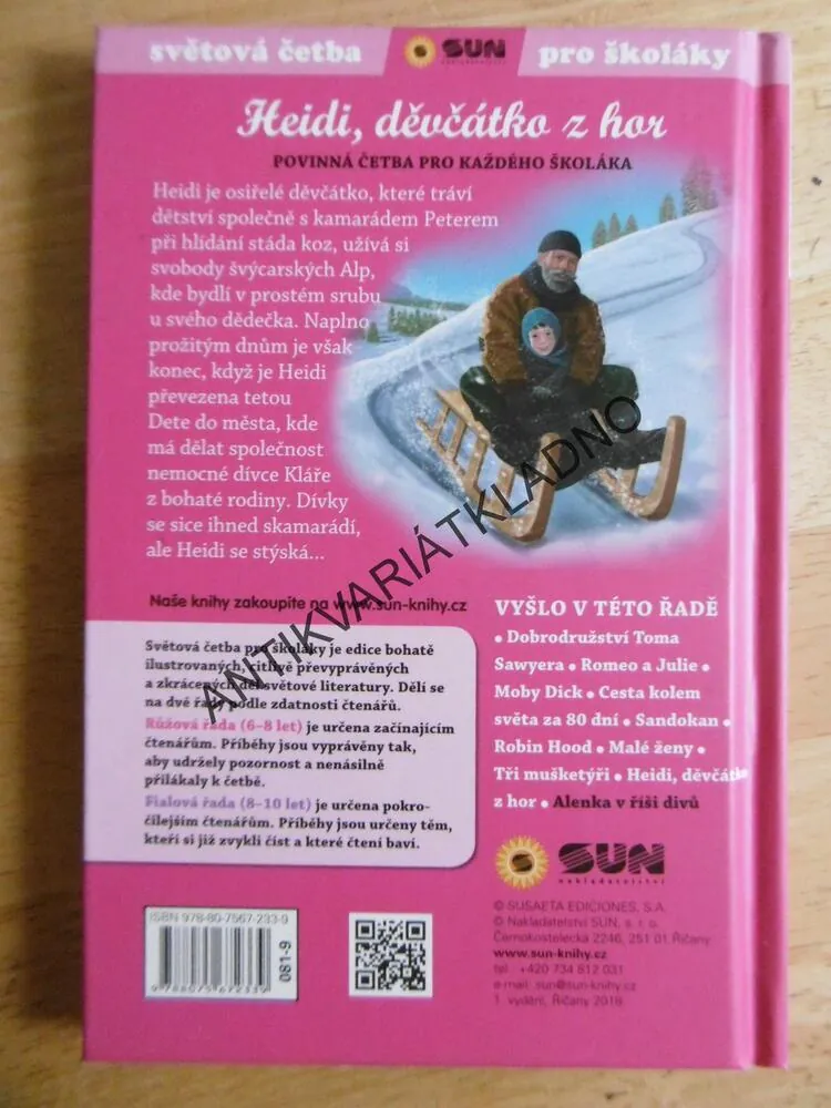 HEIDI, DĚVČÁTKO Z HOR, JOHANNA SPYRIOVÁ, **an